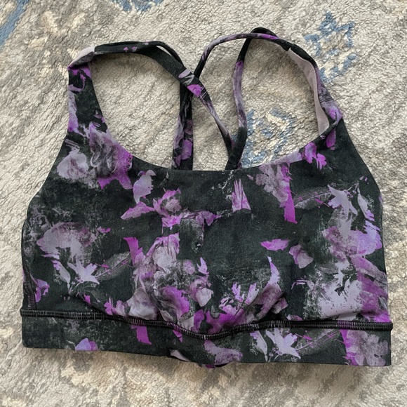 Lululemon Energy Bra *Medium Support, B–D Cup Floral Shift Multi - Picture 4 of 10